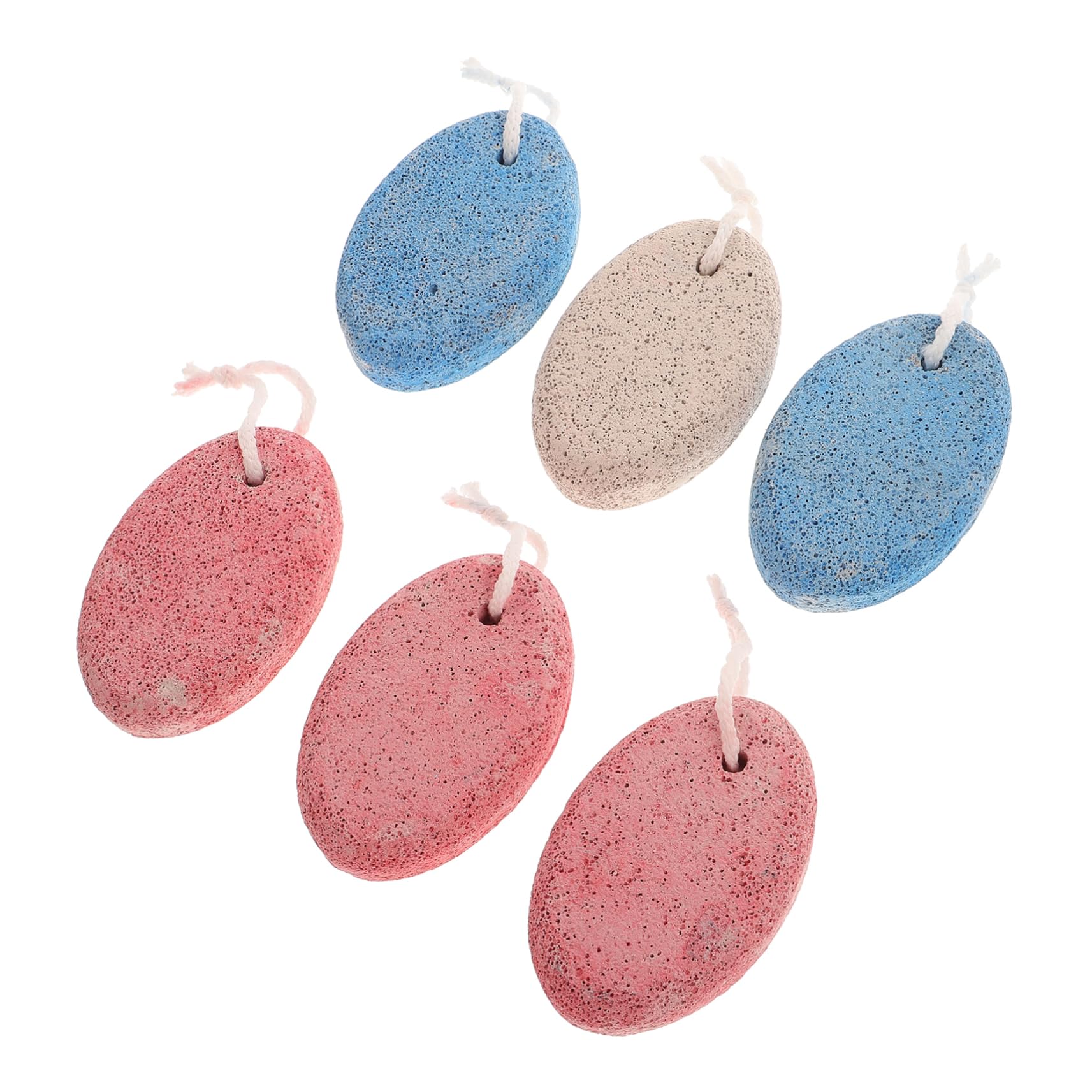 SOESFOUFU 6pcs Foot Scrubbers Remover Stones Pedicure Pumice Stone for Feet Dead Skin