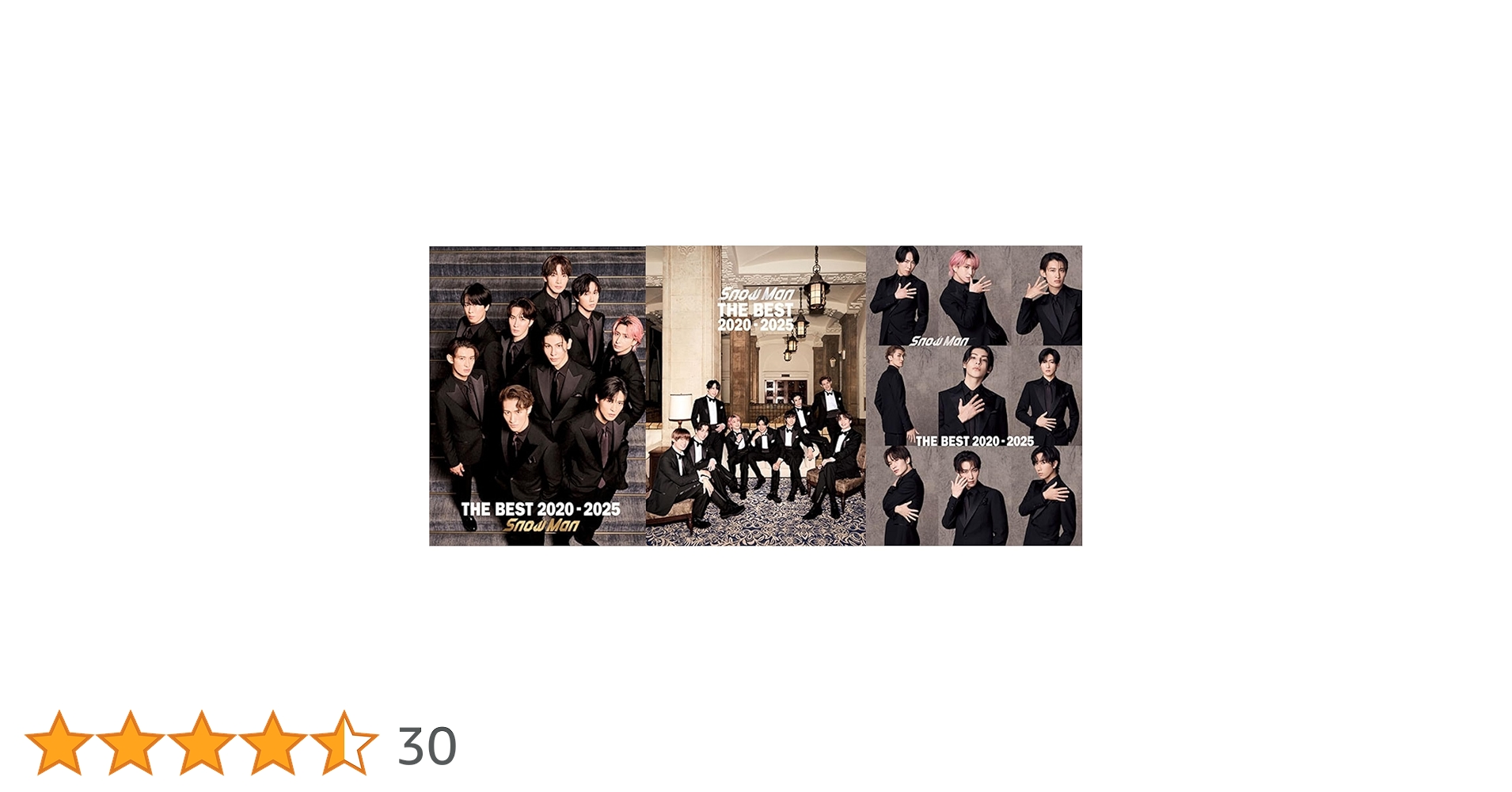 Amazon.co.jp: 【3形態Blu-rayセット】THE BEST 2020-2025 Snow Man