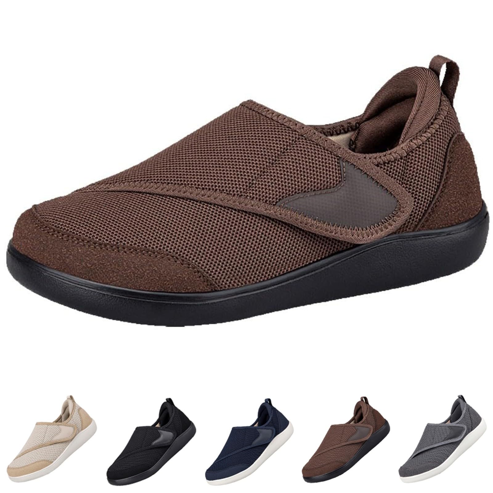 Zapatos para diabéticos para mujer y hombre, pantuflas ortopédicas hinchadas, ligeras, anchas, para caminar, zapatos de salud, para personas mayores, zapatos casuales, zapatos de fitness, zapatos para