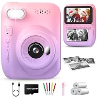 GREENKINDER Macchina Fotografica Bambini Istantanea,3,0 Pollici 14MP Fotocamera Istantanea