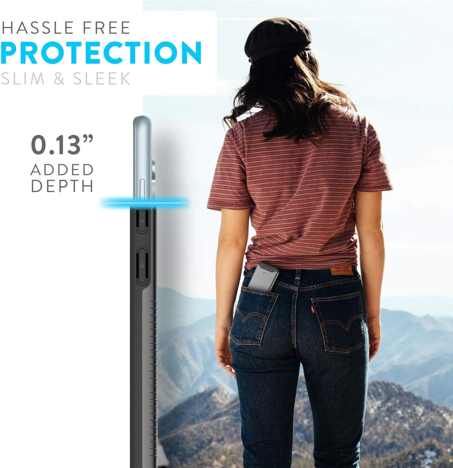 TUDIA DualShield Designed for Nokia 7.2 Case/Nokia 6.2 Case, [Merge] Heavy Duty Protection Slim Hard Shell Phone Case for Nokia 7.2/Nokia 6.2 (Metallic Slate)