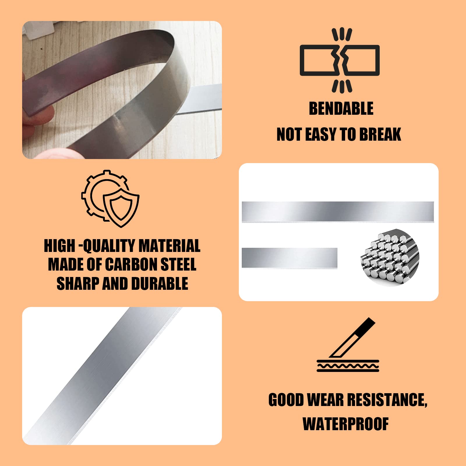 Set Strumenti Per Argilla Polimerica - 4 Lame In Acciaio Inox E Ago Per Modellare E Scolpire - 3