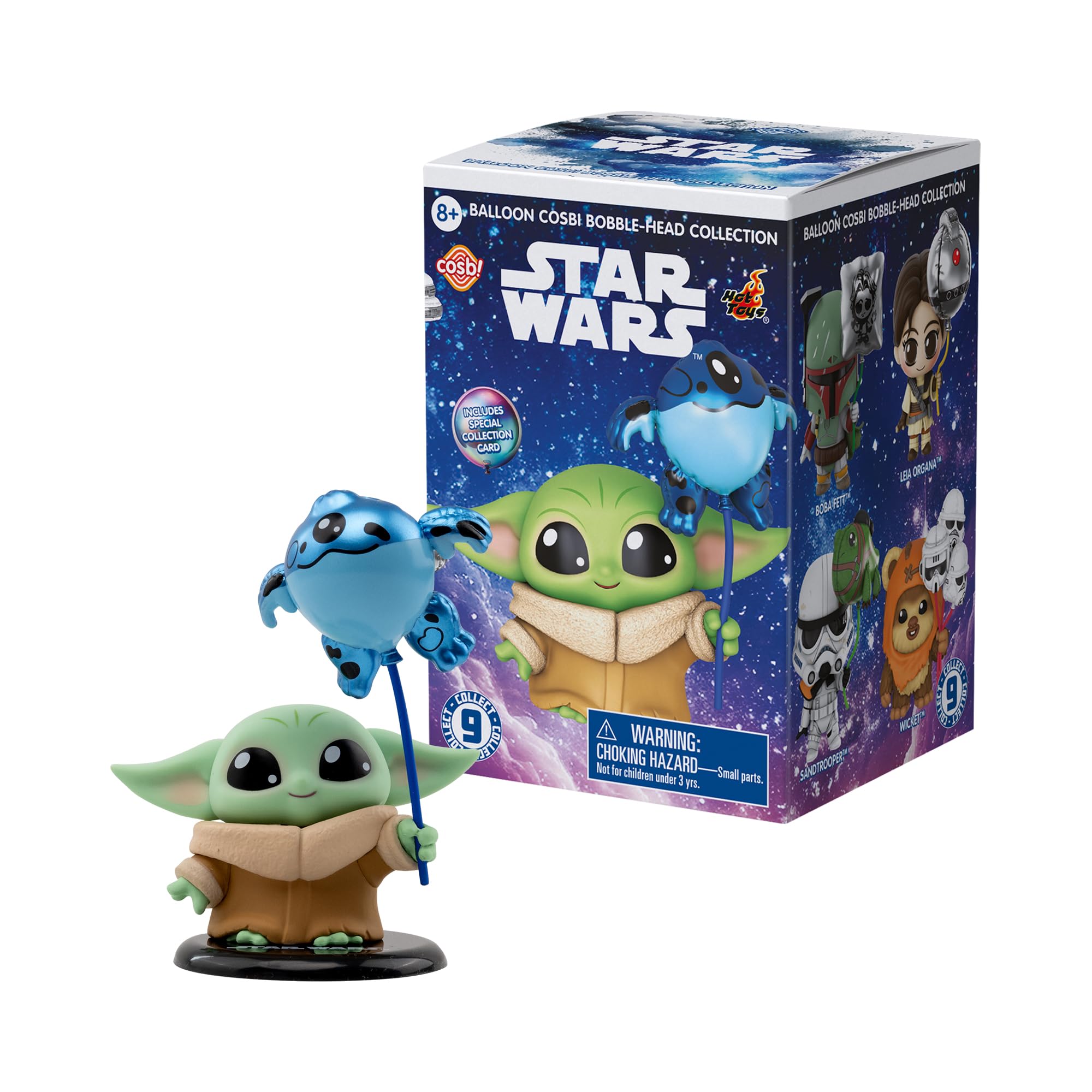 YuMe Star Wars Balloon Cosbi Figurines Series - Blind Box | 8 Fan-Favourite Bobble Head Heroes to Collect | Must-Have for Star Wars Fans | Playful Balloon Theme | Play or Display | Great Gift Idea