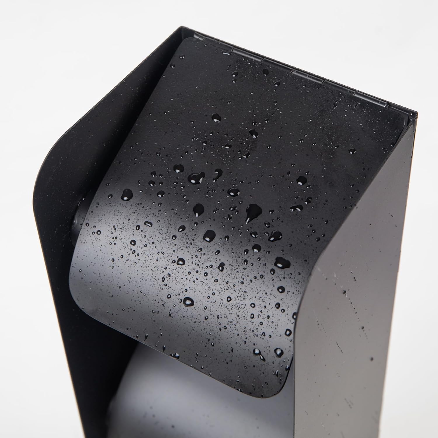 Dispensador de papel higiénico comercial, 3 rollos de acero inoxidable, soporte de pared para baño/baño (negro mate)
