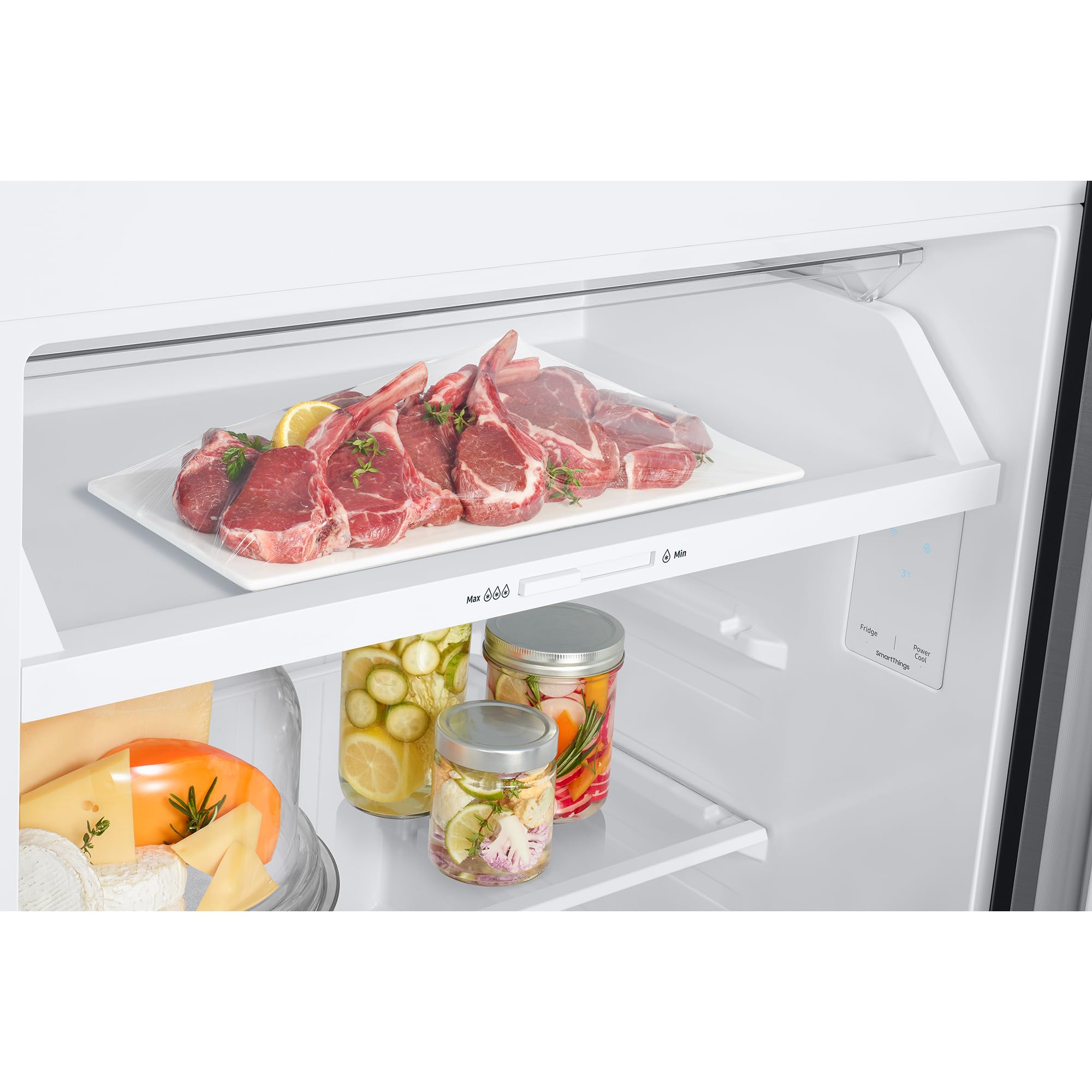 Samsung Frigorífico 2 Puertas No Frost 182.5cm 465L SpaceMax RT47CG6626S9ES | All-Around Cooling, Ahorra hasta un 30% de energía gracias a la IA, Cajón Optimal Fresh+, Compresor duradero