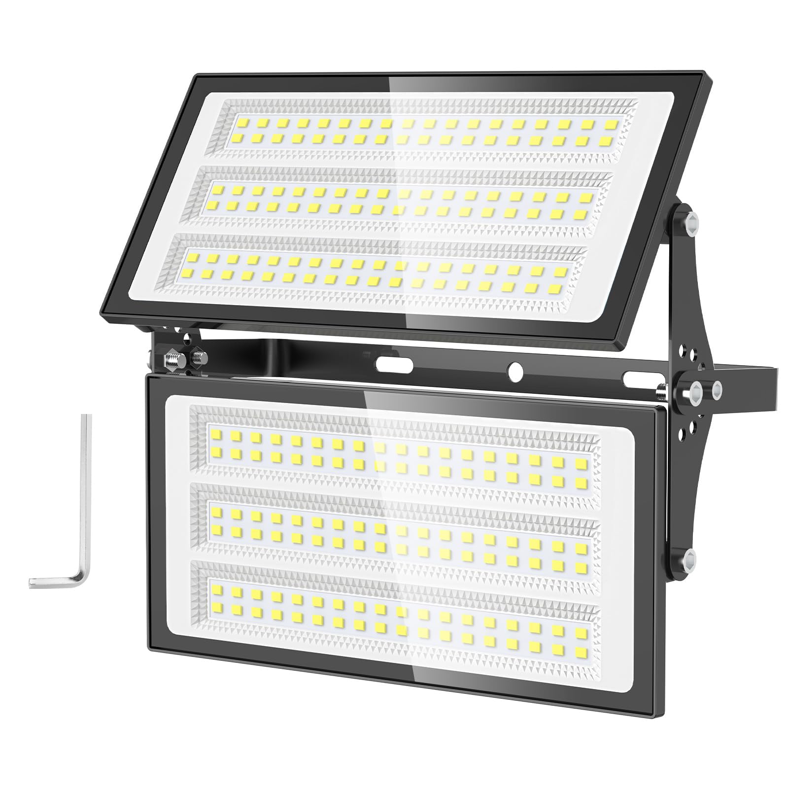 papasbox 200W Projecteur LED Extérieur - 20000LM Lumineux Spot LED Extérieur avec Transformateur, Projecteur Exterieur Blanc Froid 6500k, IP66 Étanche Eclairage Exterieur pour Garage, Cour, Stade