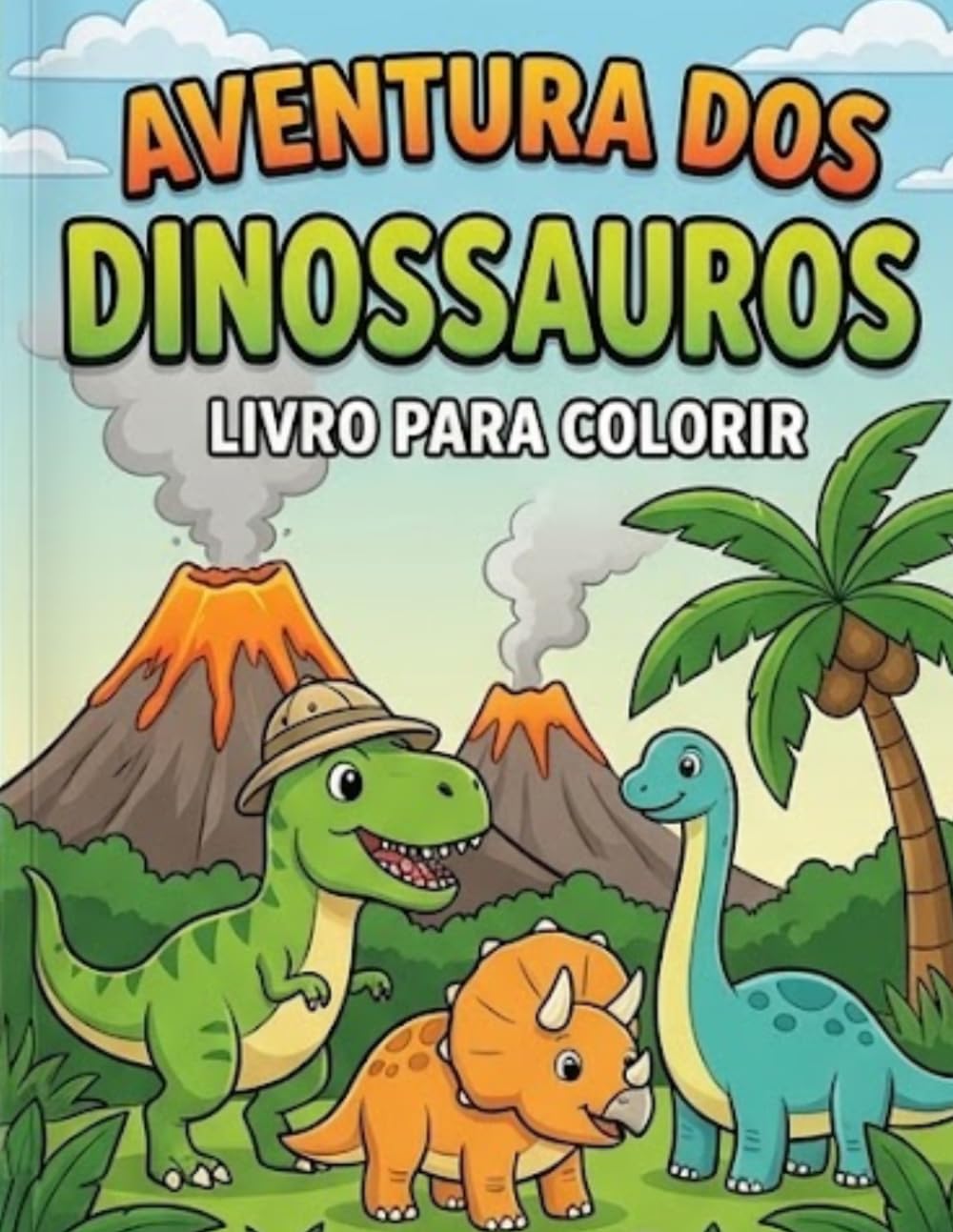 LIVRO DE DINOSSAURO PARA COLORIR