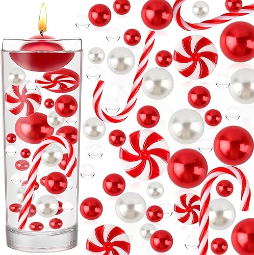 Rellenos y jarrón de Navidad 1015 cuentas de agua flotantes para jarrones velas flotantes de Navidad cuentas de gel de agua transparentes centros de