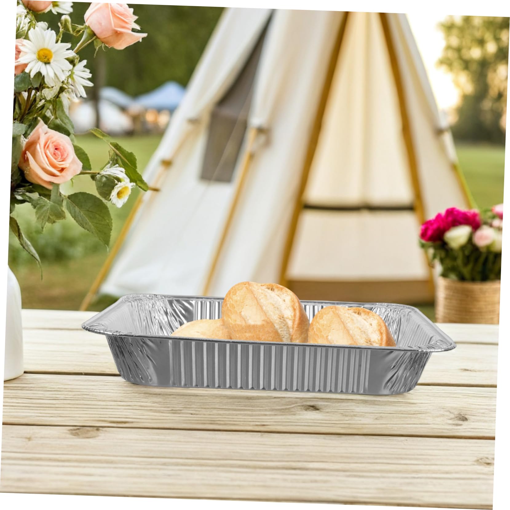 ULTECHNOVO 30pièces Moules à Pâtisserie Aluminium Jetables Moules Aluminium Pour Cuisson Polyvalents