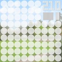 210 PCS Window Clings for Bird Strikes, Glass Door Clear Stickers Window Clings Prevent Birds from Hitting Glass Windows, Anti-Collision Decals Round NO.2