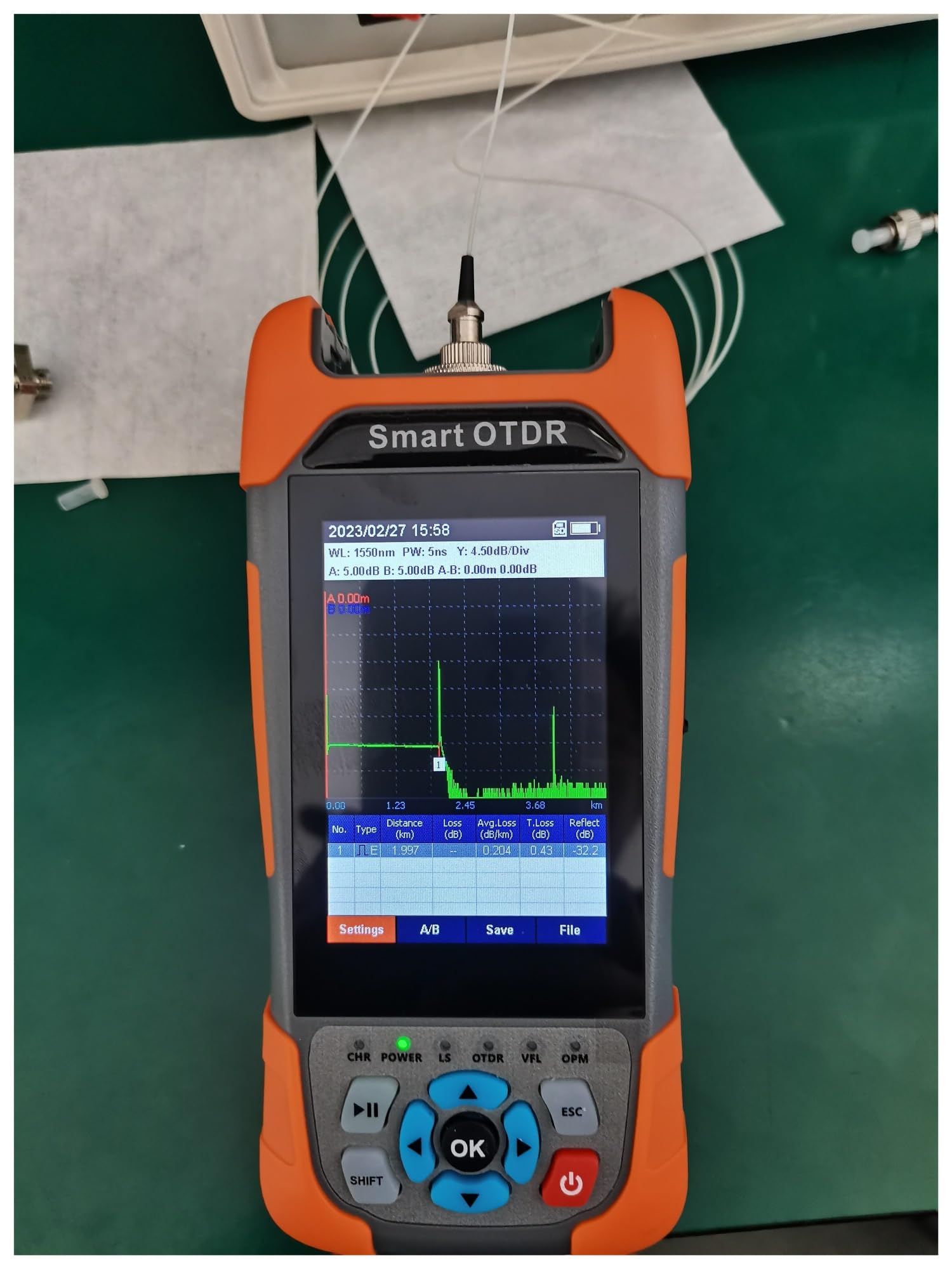 MINI 1310/1550nm 24/22dB Reflektometr Światłowodowy Ekran Dotykowy OLS OPM Mapa Zdarzeń Tester Kabla Ethernet Profesjonalne narzędzie dla elektryków(A)