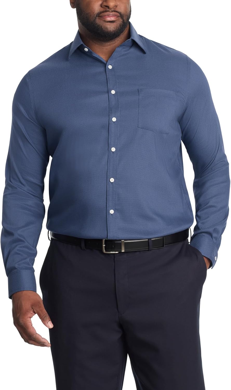 Michael Kors Mens Dress Shirt Travel Stretch Tall Fit (Big and Tall)