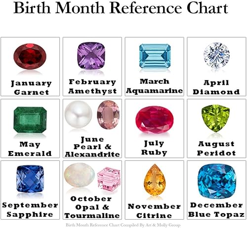 Miniatura 2 de Aretes minimalistas de oro amarillo sólido de 14 quilates con piedra natal simulada