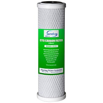iSpring CKC1 Benchtop Drinking Water Filtration System with 2.5 x 10 Coal Filter, Benchtop Water Filter