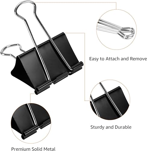 Miniatura 3 de Tienda Basics Clip de papel para carpeta pequeño 12 clips por paquete paquete de 12