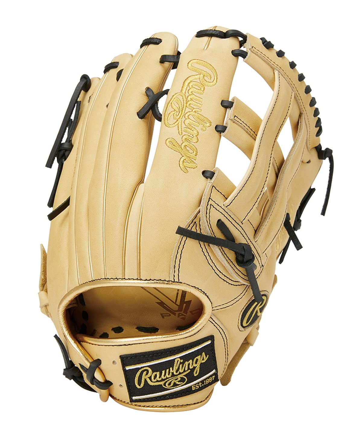 美品　Rawlings Hyper tech グローブ ネイビー　イエロー ソフトボール HYPER TECH COLORS [オールラウンド用] サイズ