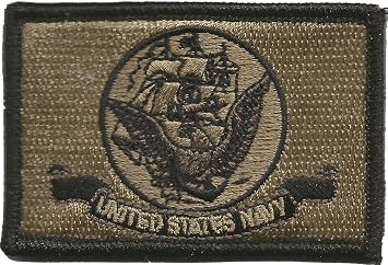 Navy Flag Tactical Patch - Military - Coyote