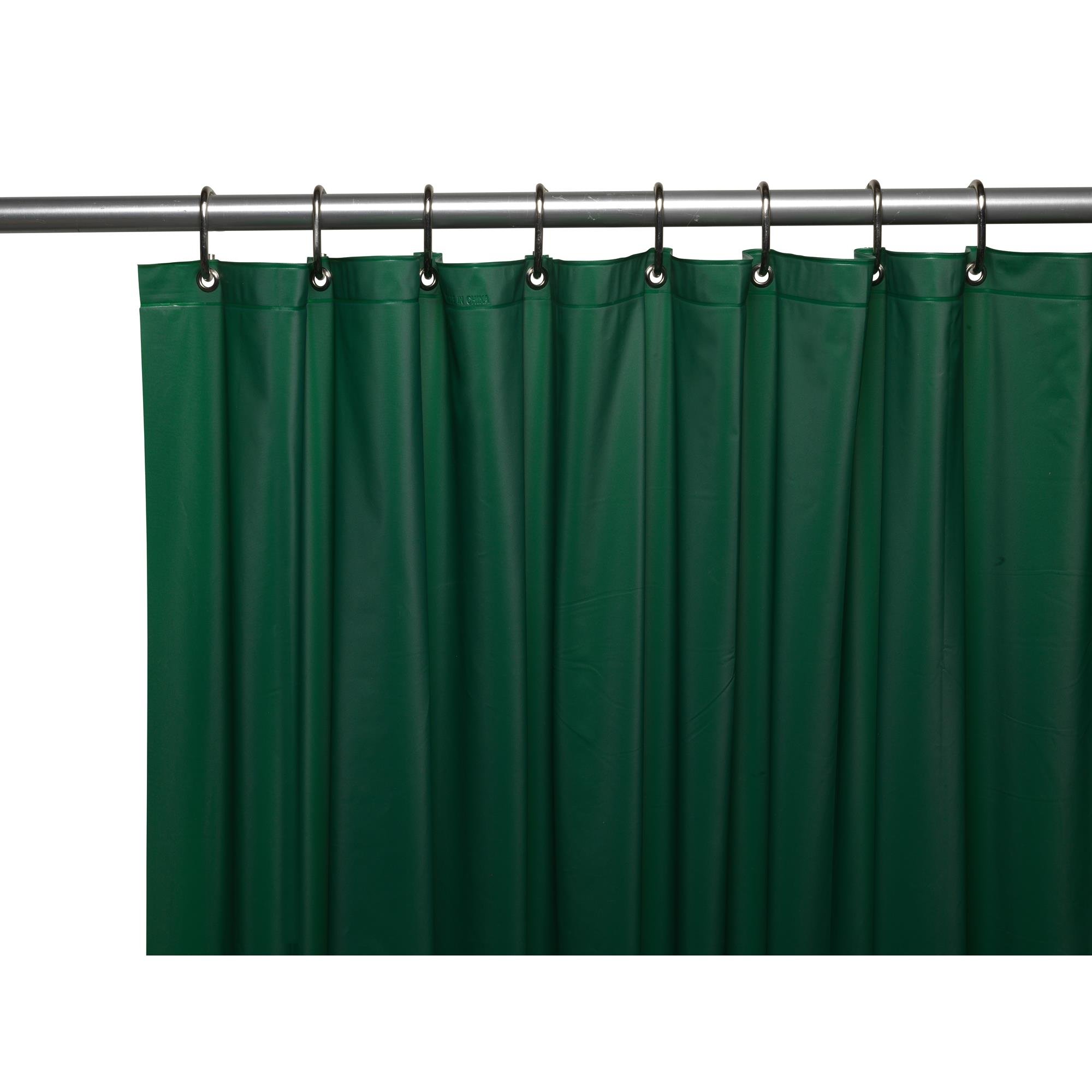 Rideau de douche en vinyle de qualité premium vert foncé durable 182x182 cm