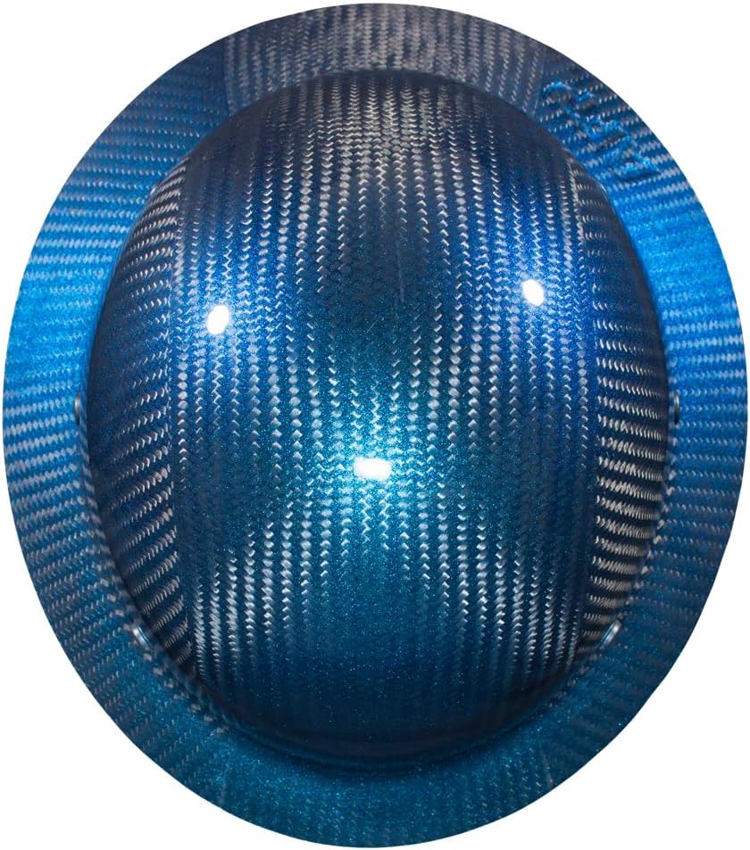 AFP Fiber Full Brim Hard Hat | 6 Point Ratchet Suspension | OSHA & ANSI Rated | Hard Hats for Men | Premium Construction Helmets for Safety