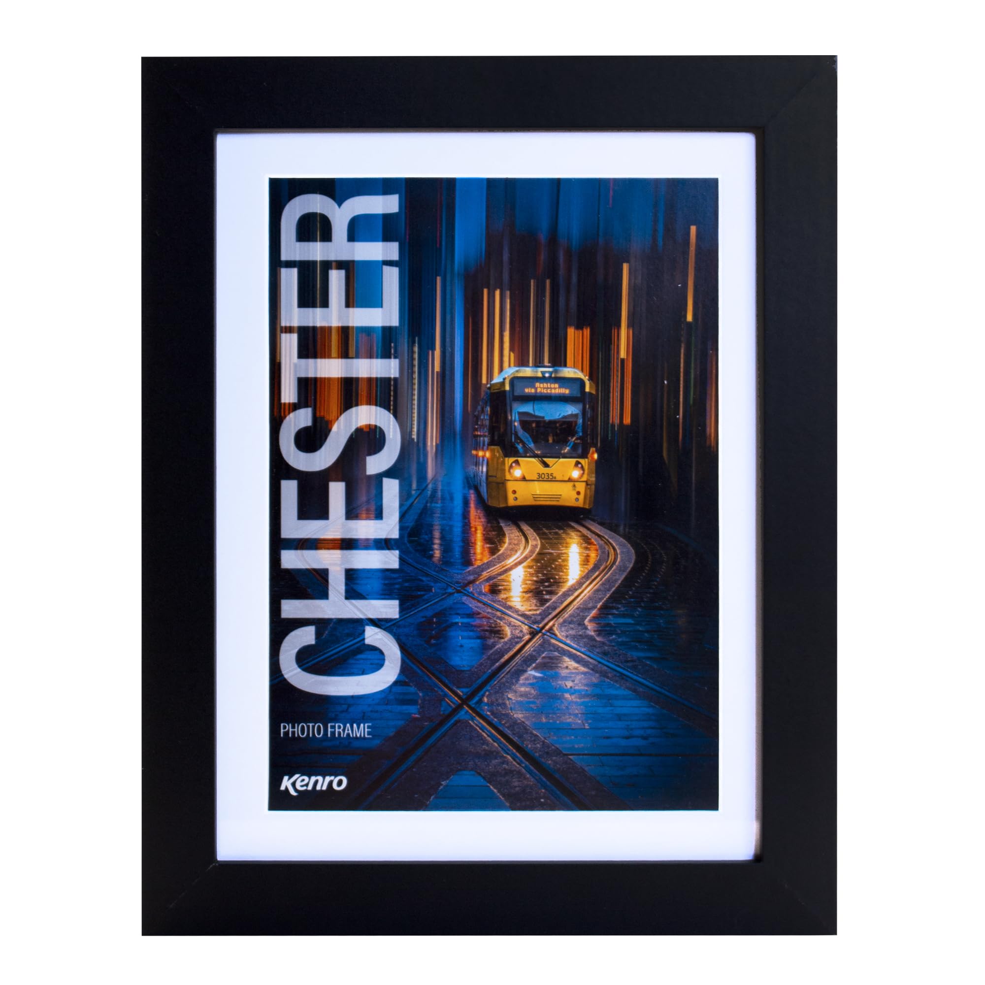 Kenro Black Chester Photo Frame 10X12 Inch / 25X30cm With Mat For 8X10 Inch / 20X25cm Photo