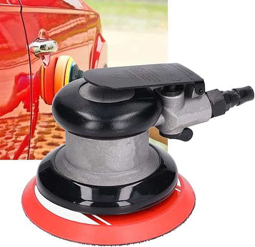 Miniatura 7 de Lijadora orbital aleatoria del aire 12000Rpm Lijadora neumática de la palma de la aleación de aluminio Lijadora del coche del aire