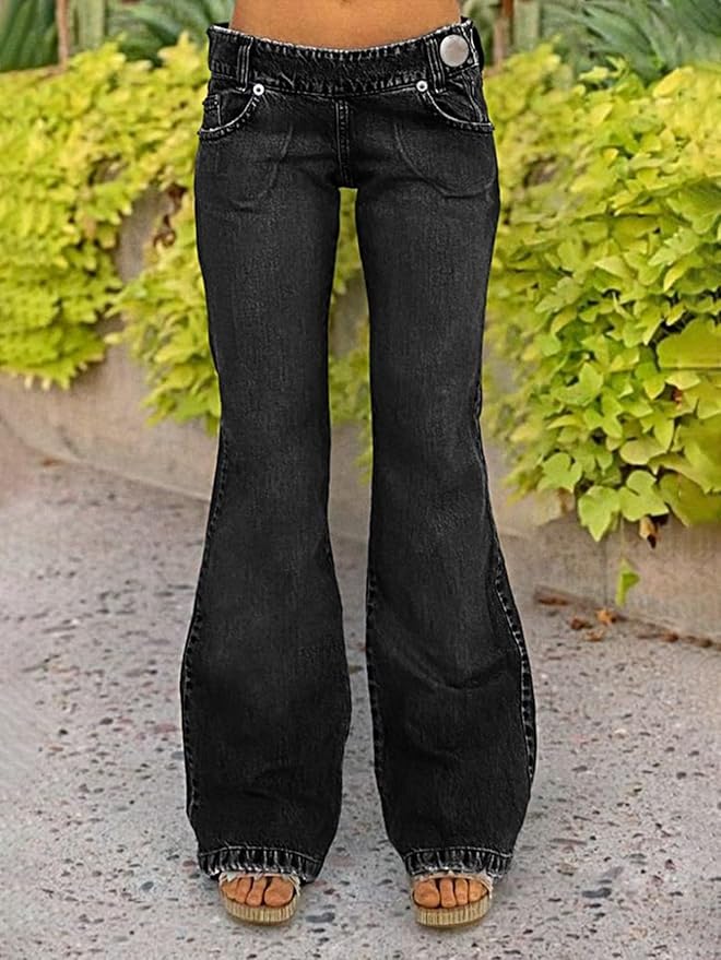 パンツ archive flare slacks zip design y2k mode Zip Side Flared Trousers (2 Colours) – No Angel Clothing