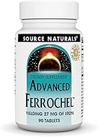 Vista 1 de Source Naturals Advanced Ferrochel - Producción de 27 mg de Hierro - 90 Tabletas Veganas