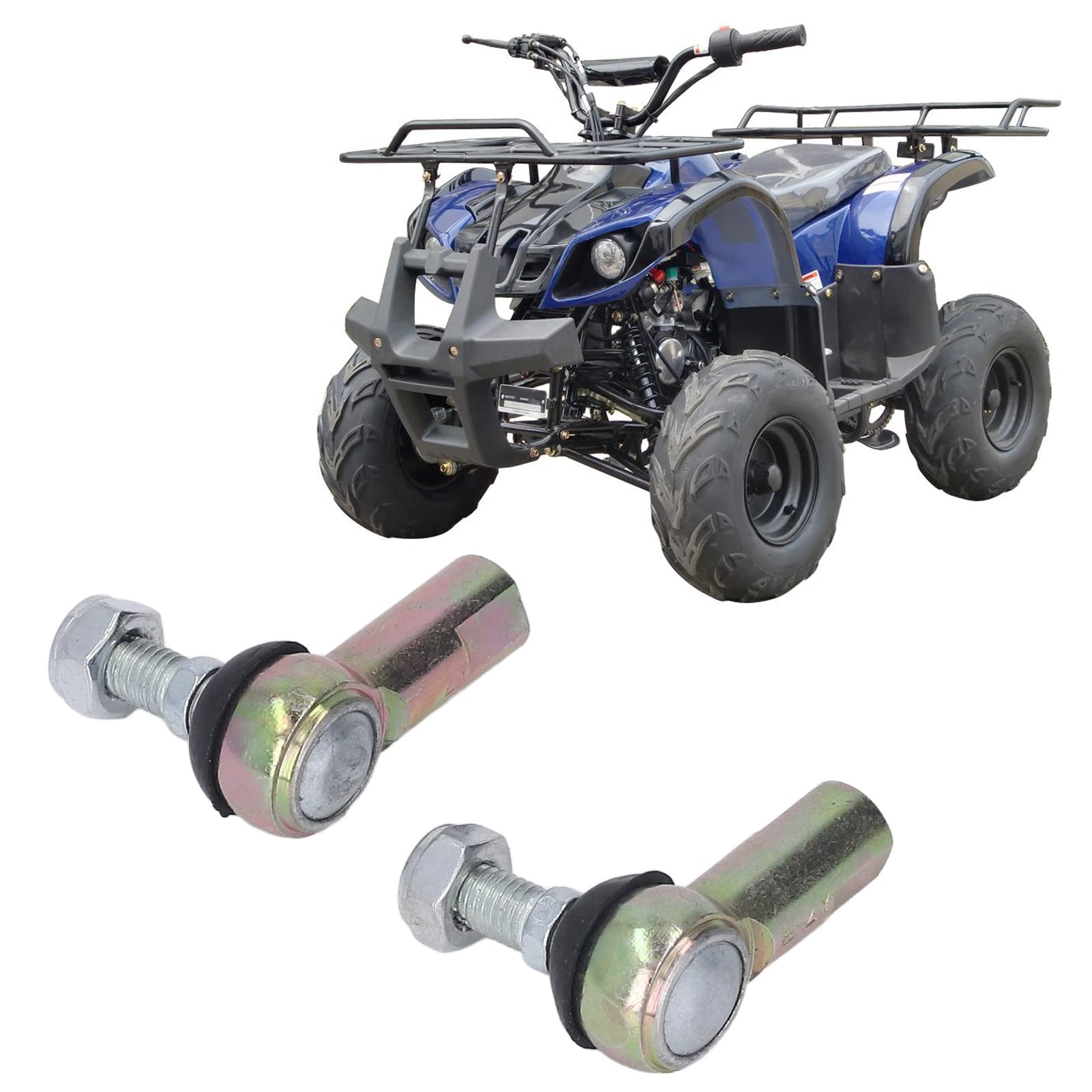 2 sztuki głowicy drążka kierowniczego, przegub kulowy M10, stabilizator przegubu kulowego 10 mm, zestaw głowic drążka kierowniczego do 50 70 90 110 125 ATV, skutera, kart,