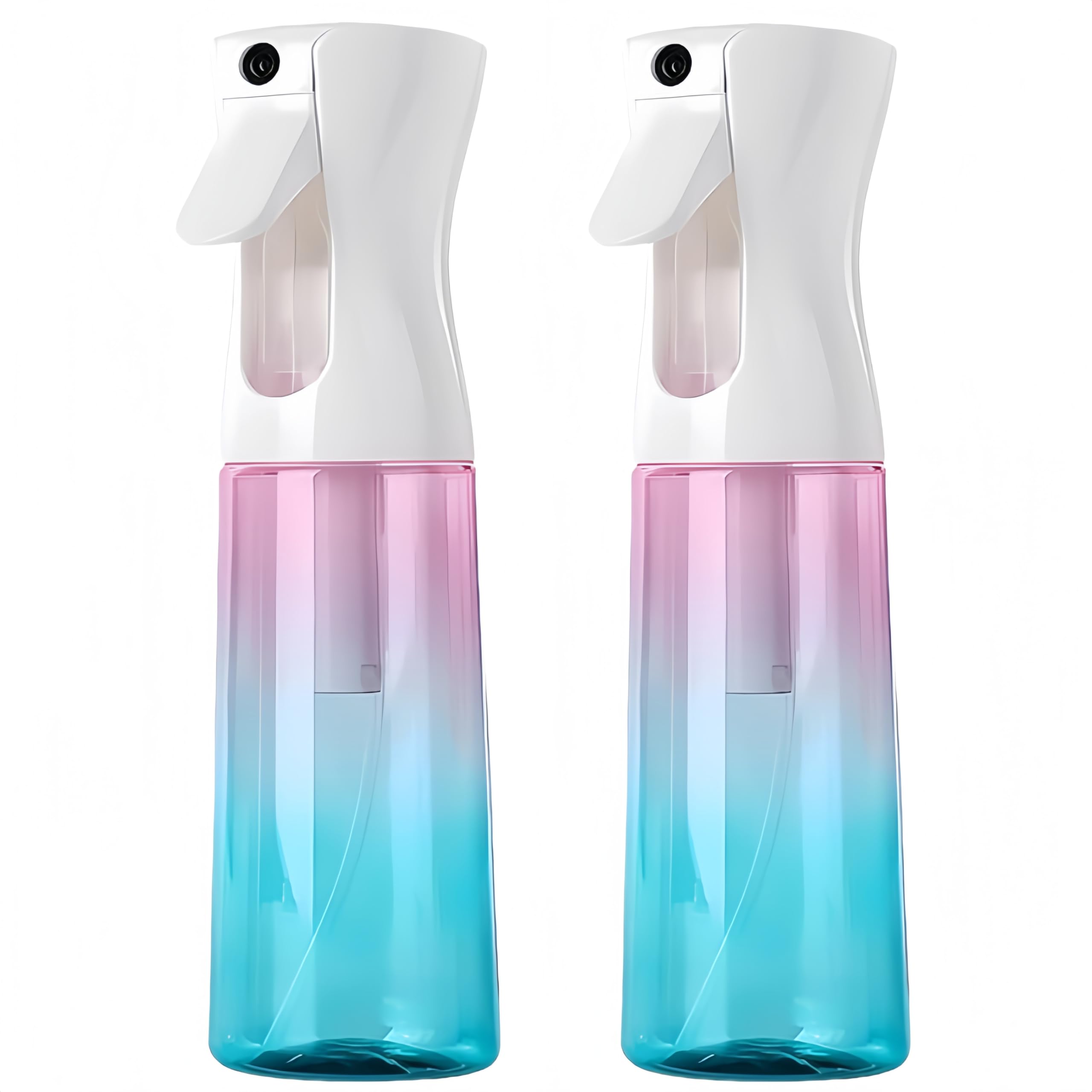 2 Pack Water Spray Bottles, Continuous Mister Spray Bottle for Hairstyling, Cleaning, Plants, Pets, Barbers, Salons, Essential Oil Scents, 6.8 OZ / 200 ML