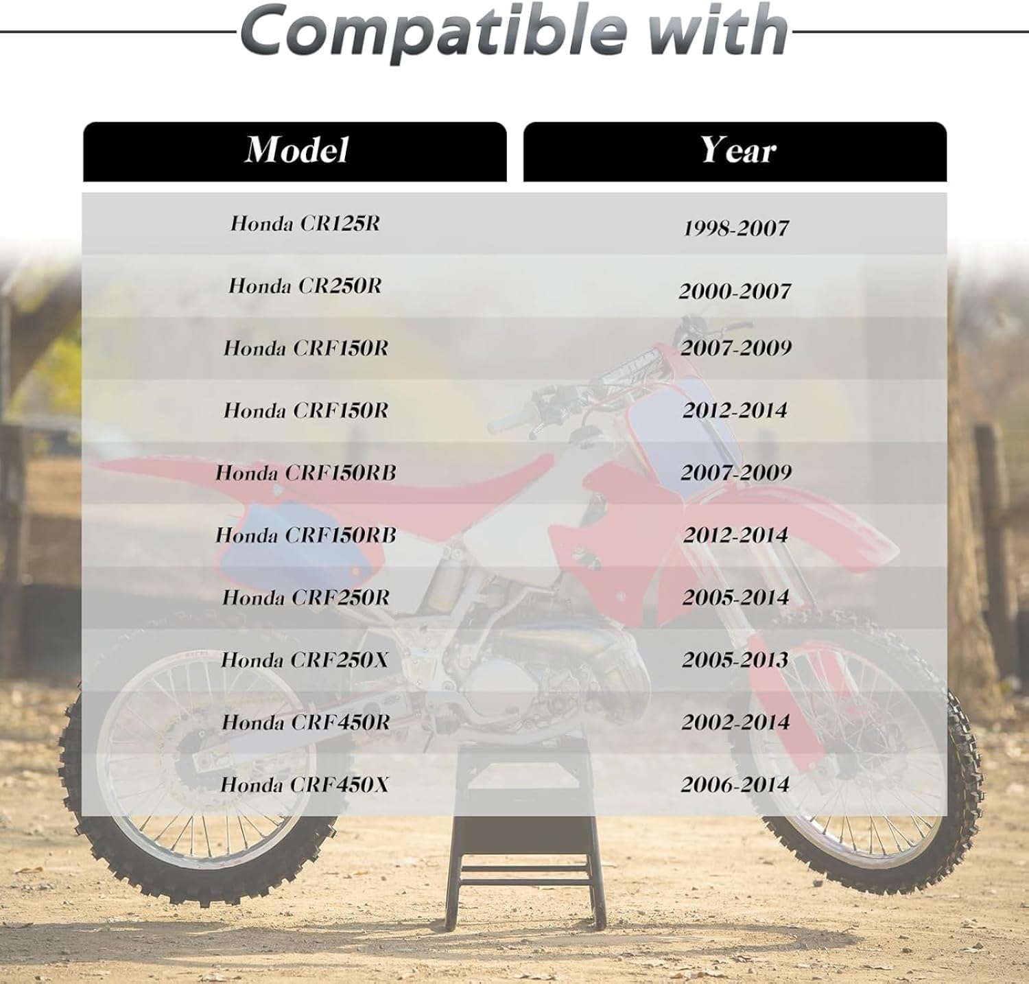 Brake Pedal Return Spring Compatible with Honda CR125R, CR250R, CRF150R, CRF250R, CRF150RB, CRF250X, CRF450R, CRF450X 1998-2007 Replace#: 46511-KZ4-J00, 46511KZ4J00