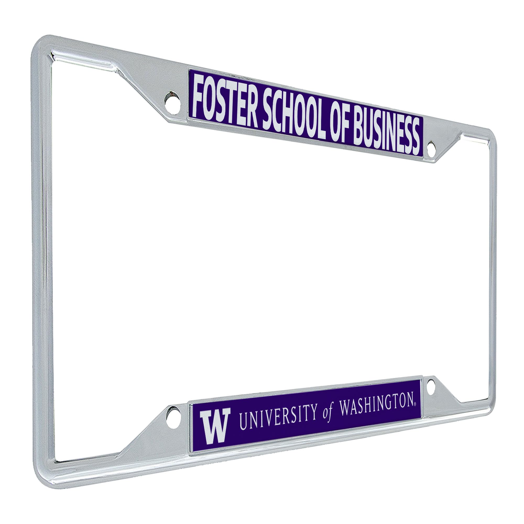 Desert Cactus University of Washington License Plate Frame U of W UW Huskies Husky Car Accessories Tag Holder for Front or Rear of Car (Foster School