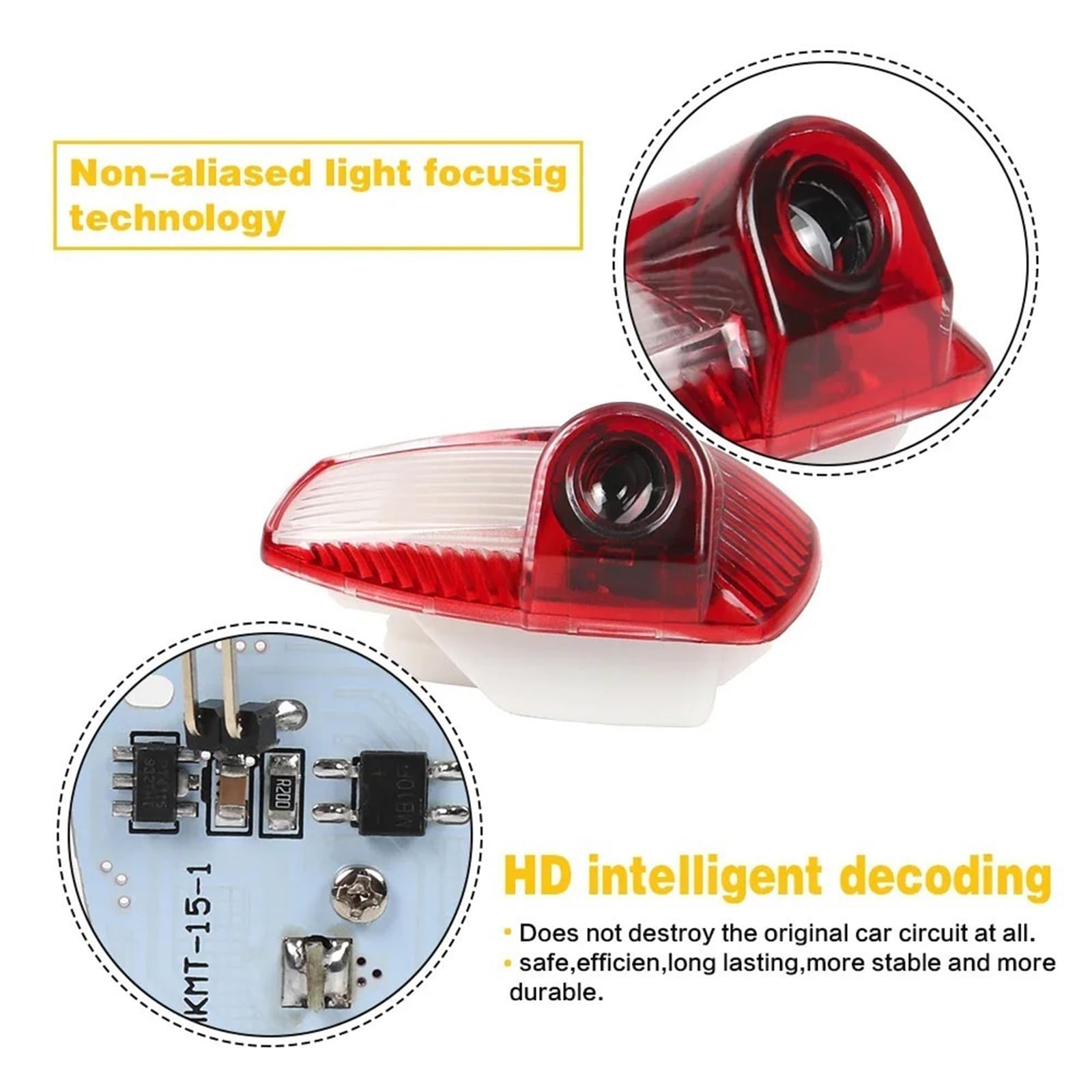 2 x reflektor LED do drzwi samochodu, światło ostrzegawcze, cień ducha, akcesoria do modeli 970, 896, 987, 911 i 997 (do P-orsche)