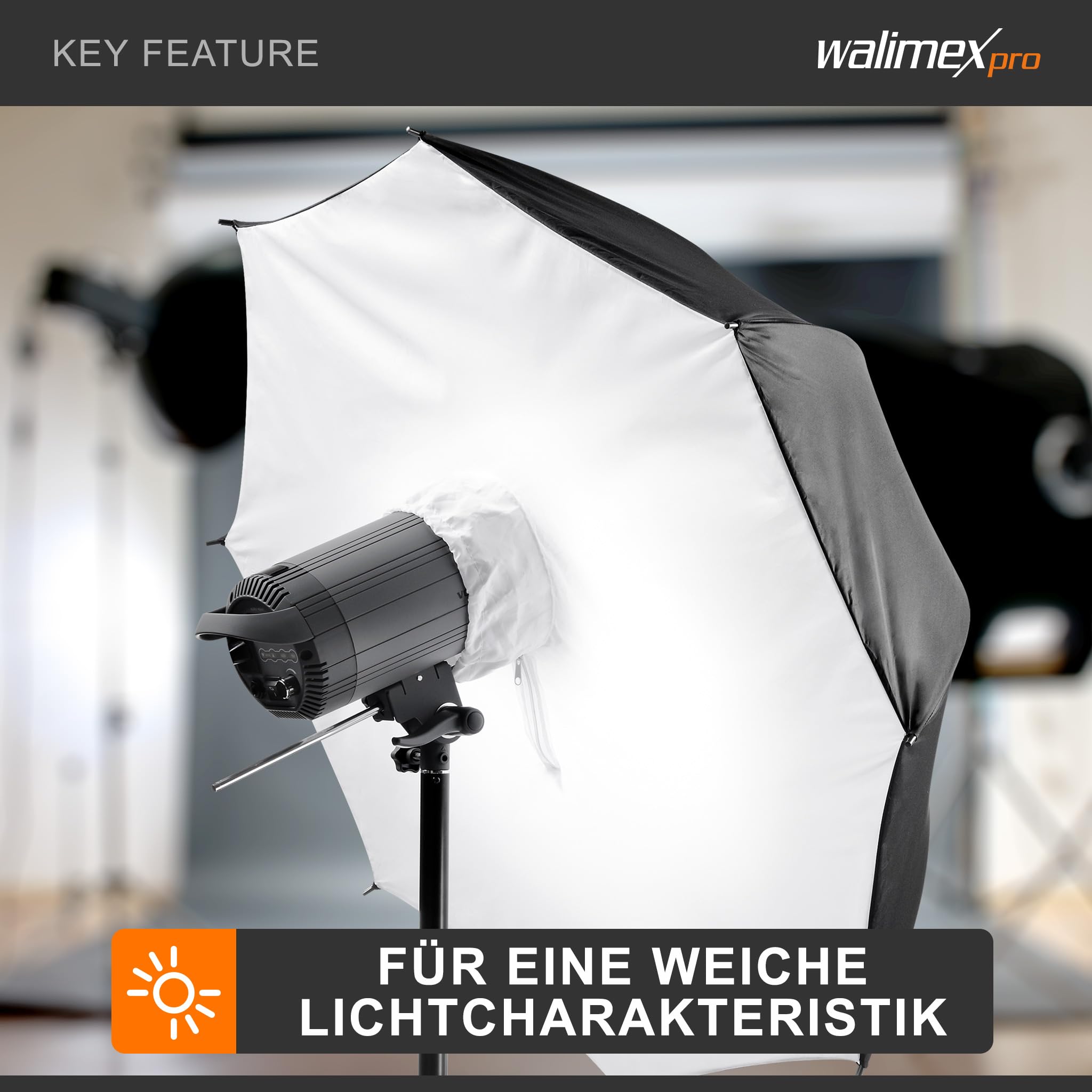 Walimex Pro softbox Reflector 109cm (suitable for portrait and product