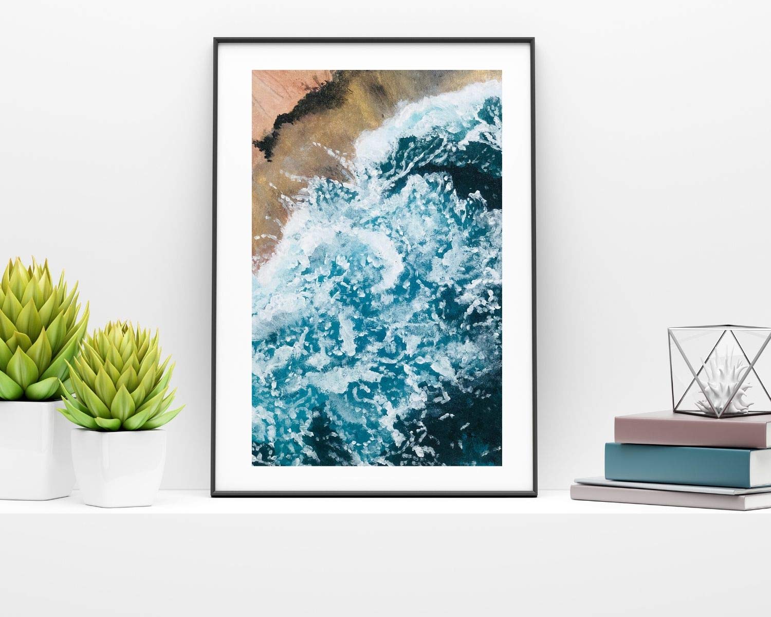 Brand IDENTITI Wonder Box FINE Art Painting ARCHIVAL Paper Print of Size: 20X30 INCHES - 'Celestial Tide'