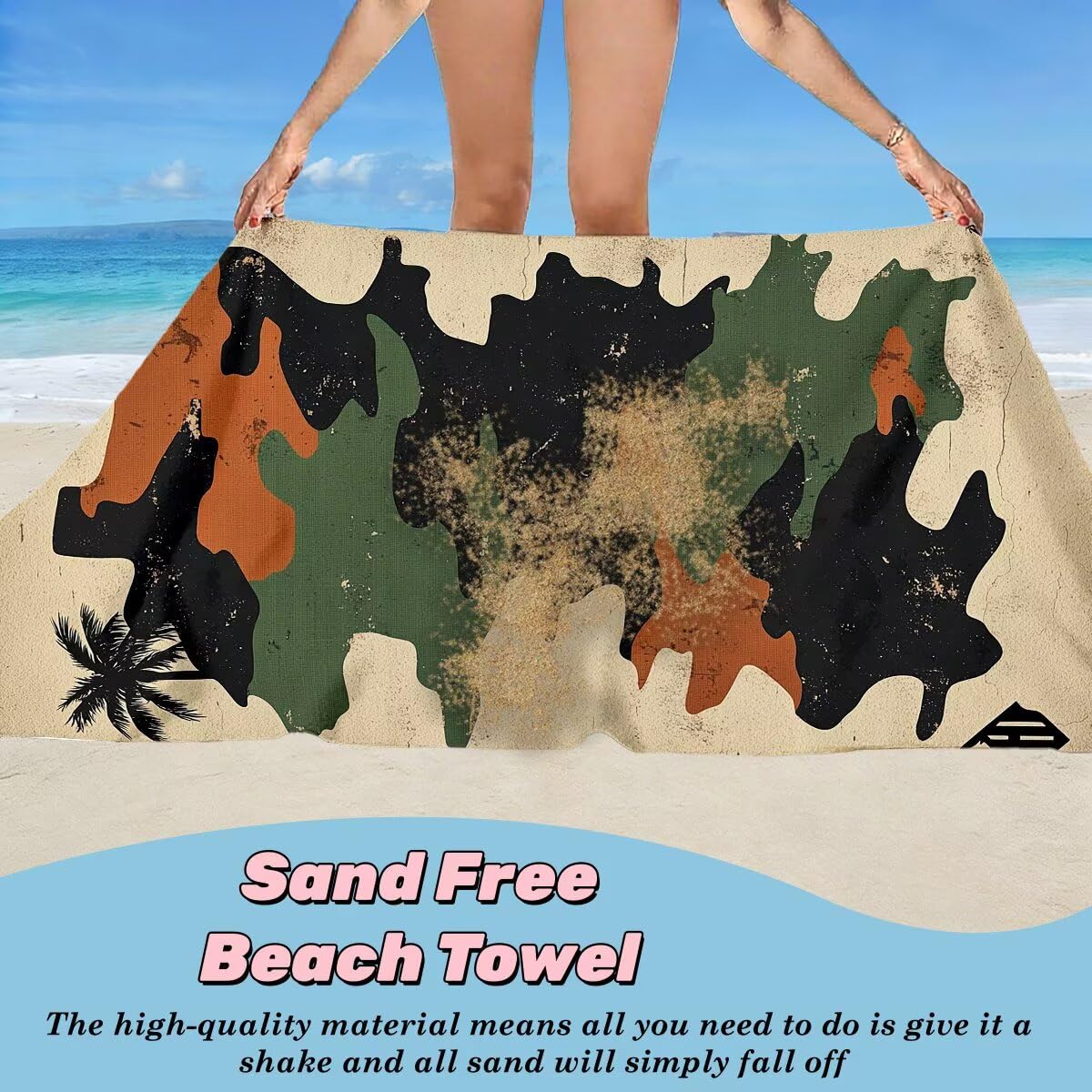 Ręcznik plażowy XXL, 90 x 200 cm, zestaw 2 sztuk, bez piasku, ręcznik plażowy, szybkoschnący, sportowy ręcznik do studia fitness, ręcznik do sauny, duży ręcznik plażowy na plażę (prosty) -4146