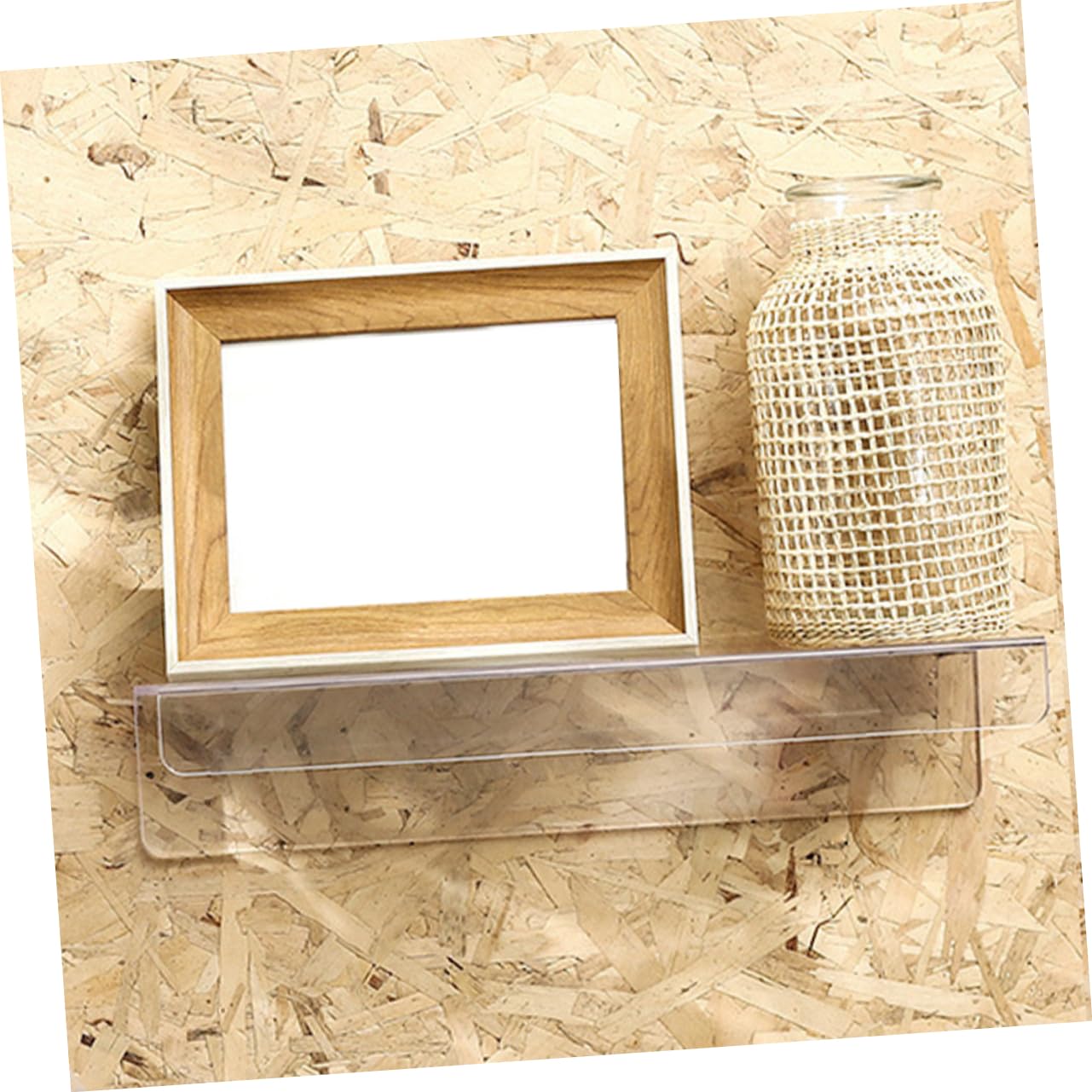 8pezzi Scaffale da Parete in Acrilico Trasparente per Dischi in Vinile, Supporto Floating per Album da Mostrare in Soggiorno, Camera, per Libri, Foto e Decorazioni