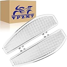 Anti-Slip Chrome Stretched Driver Rider Floorboards Foot Board for Harley Touring/Road King/Road Glide/Street Glide/Electra Glide/Ultra 1986-2023, Softail 1986-2017
