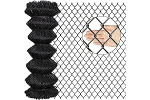9 Gauge Chain Link Fence Black
