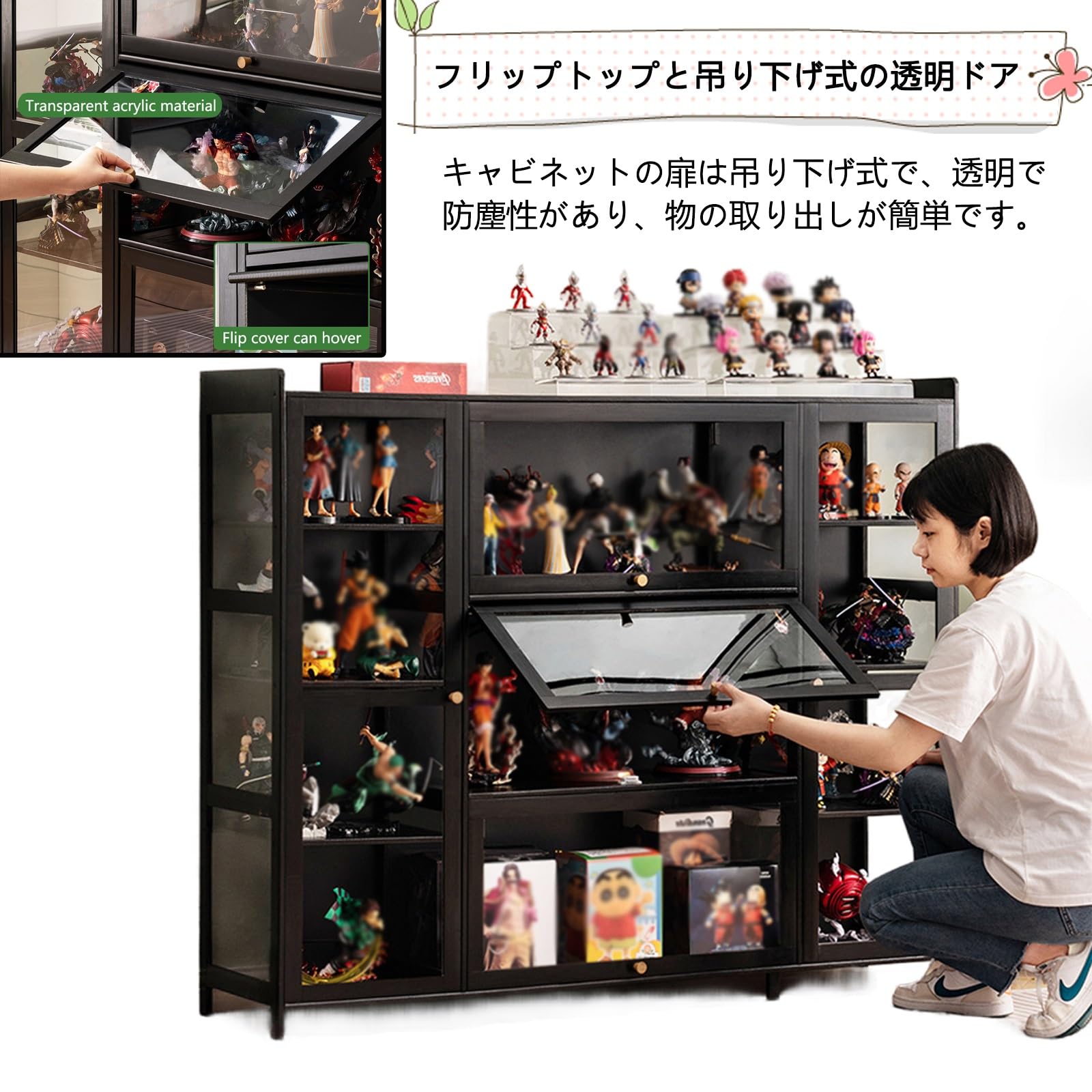 Amazon.co.jp: NOBBAT アクリルショーケース ショーケース
