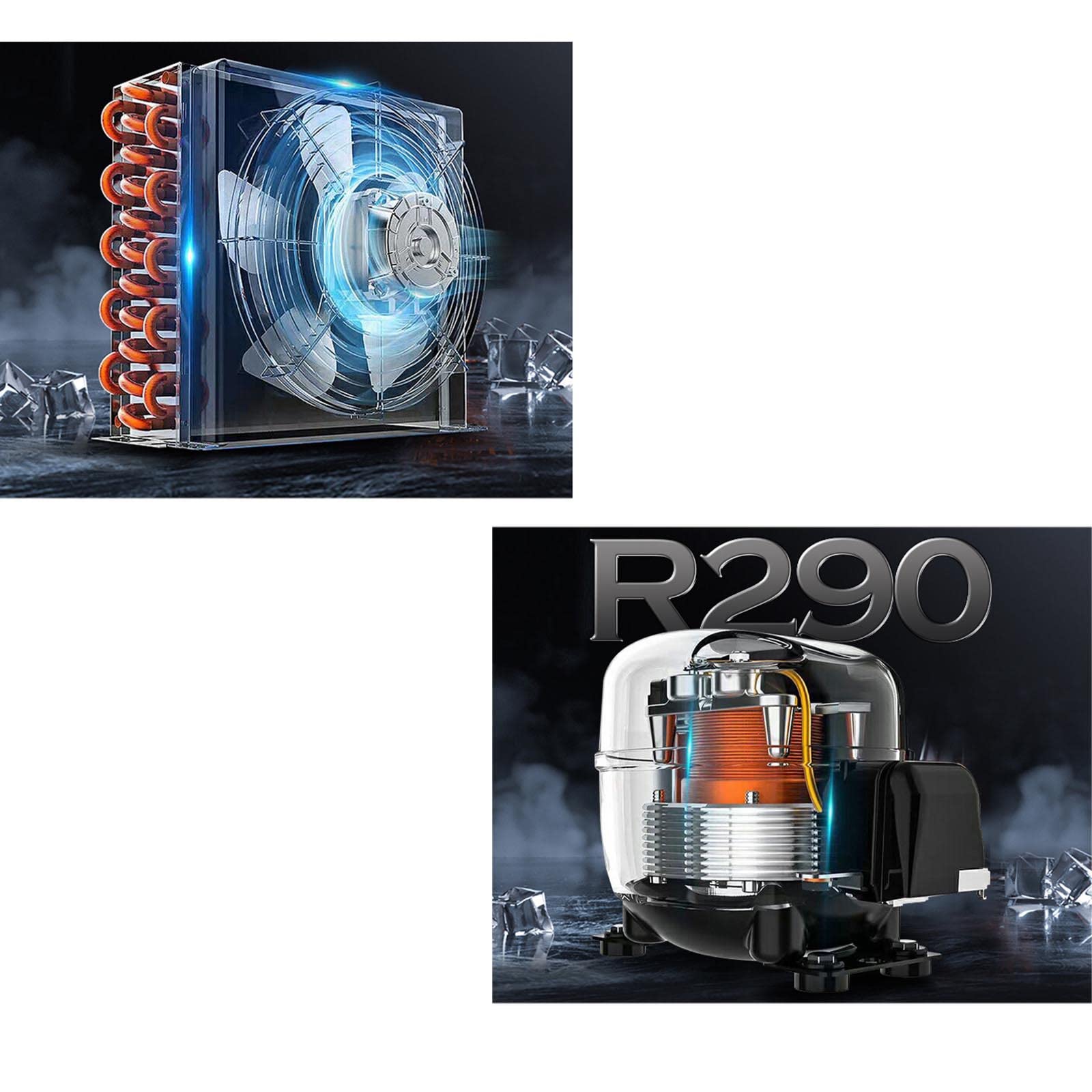 Portátil Máquina para cubitos de hielo, Ice Maker, 24 Huecos/18 minutos, 30kg/24,3 tamaños de cubo,con Pala, Ice Maker para Hogar/Bar
