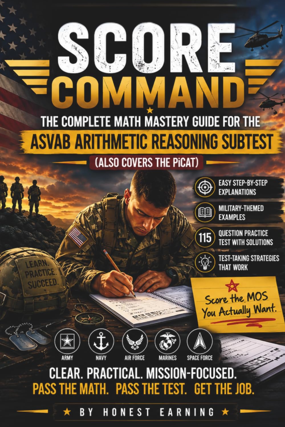 SCORE COMMAND: The Complete Math Mastery Guide for the ASVAB Arithmetic Reasoning Subtest