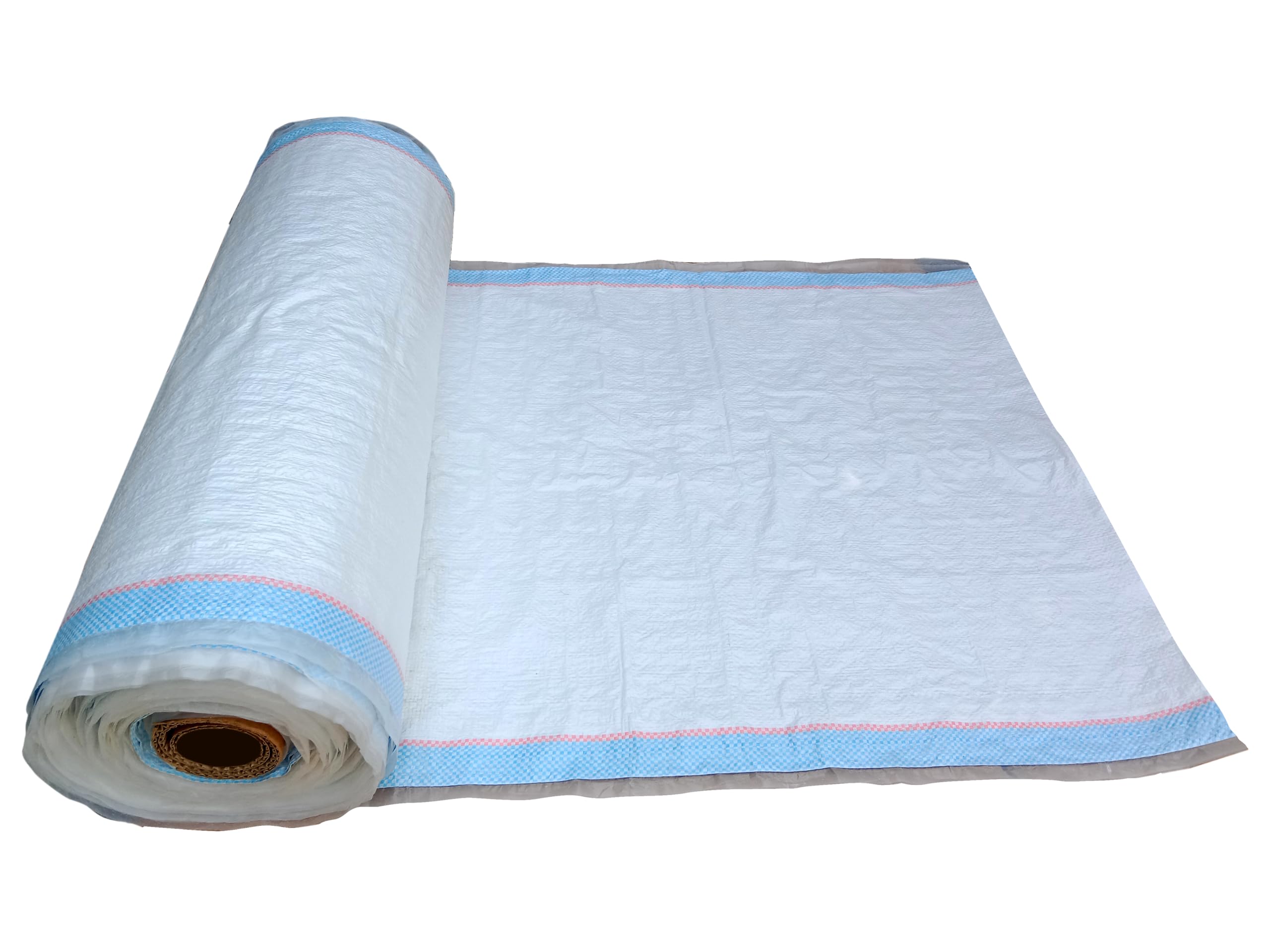 CROWN Bardan kantan roll Size 24 inches width, HDPE/PP woven fabric roll used for making bean bags, Carry bag and Multipurpose Packing Needs the outer box layering before shipments (100 feet Length)