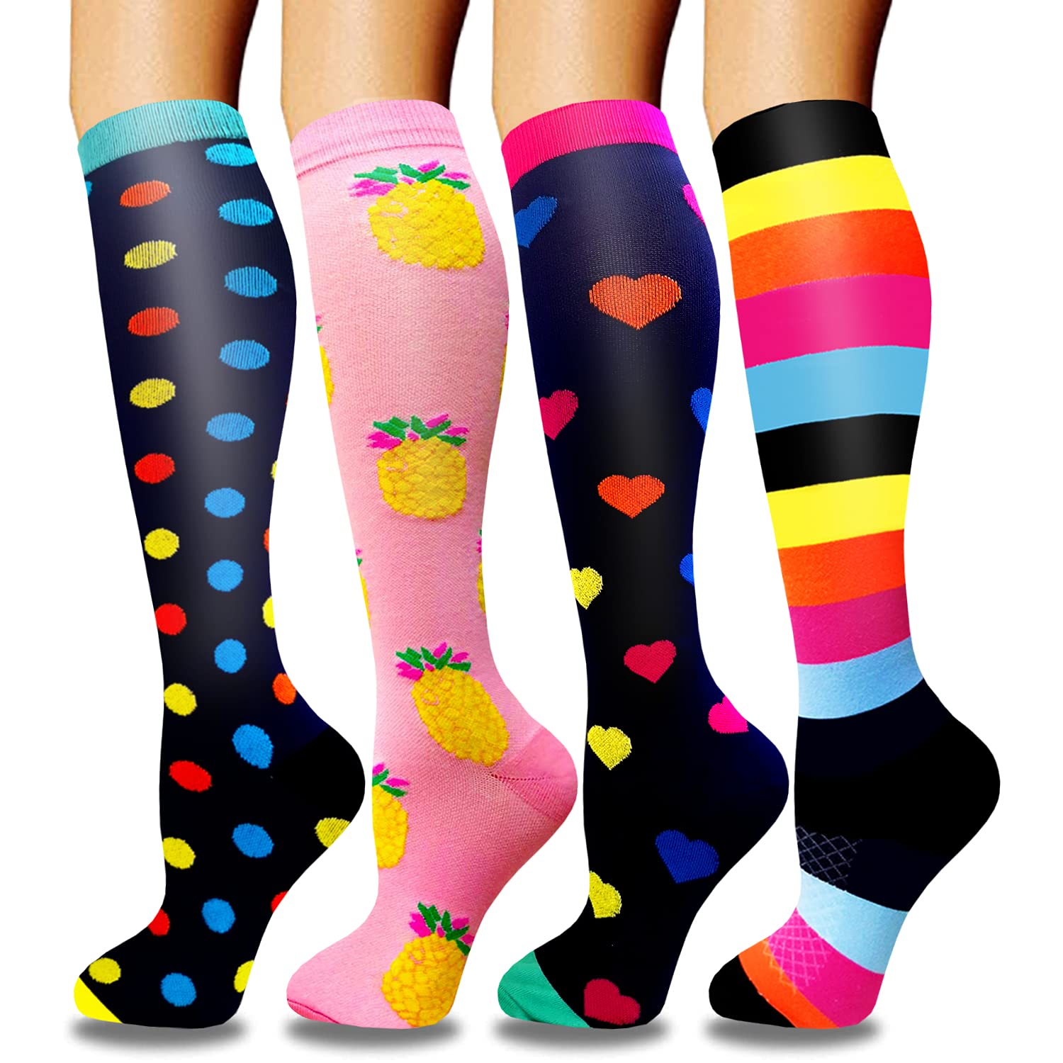 ACTINPUT 4 Paar Socken für Damen Herren