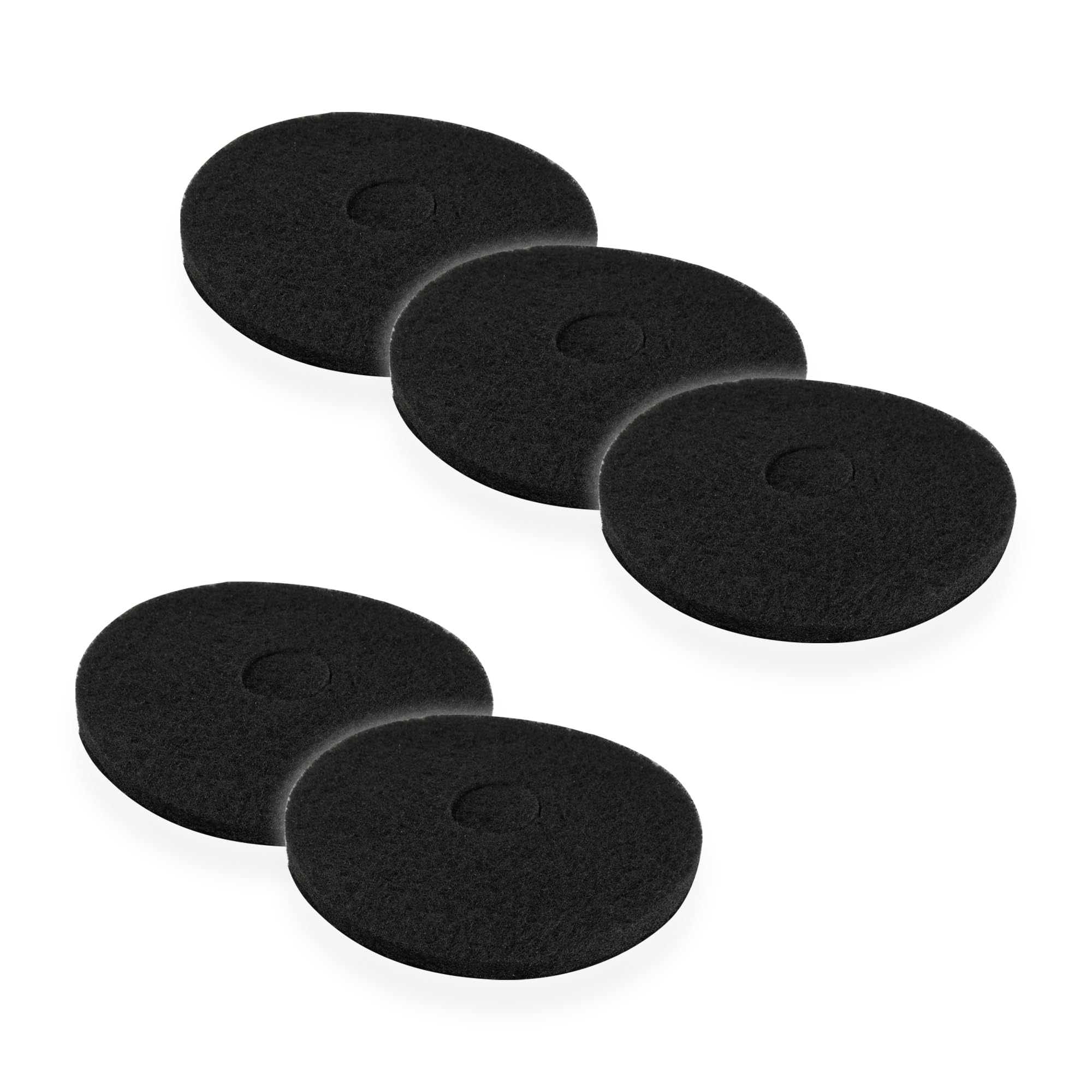 Set di 5 Superpads nero 432 mm (17") - Disco di pulizia di base per monospazzola e lavasciuga - manutenzione regolare dei pavimenti