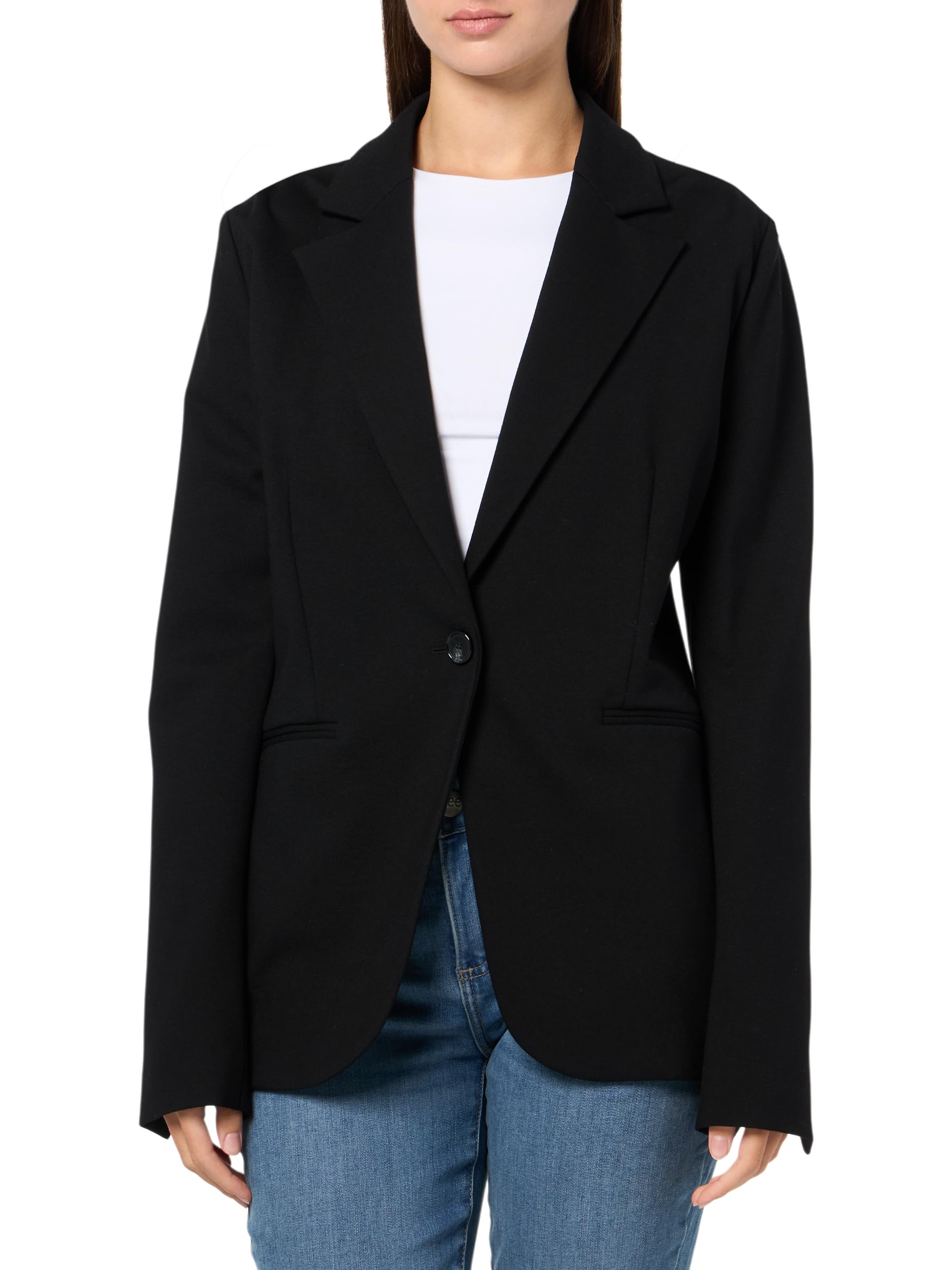 BOSS Womens Jaslim Fitted One Button Blazer