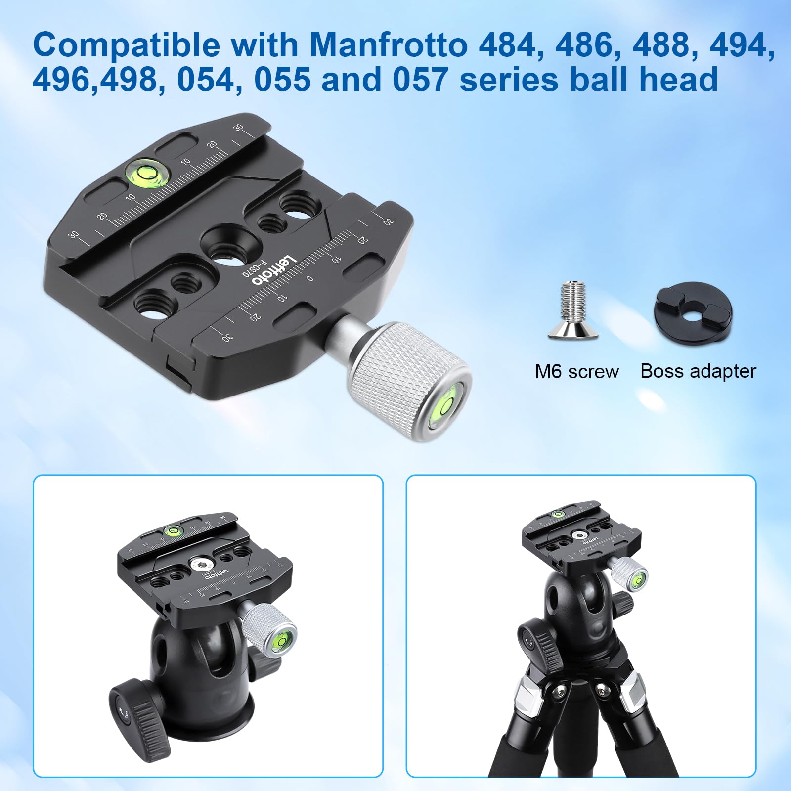 Amazon | Leftfoto 交換用アダプター 70mm Arca-Swiss互換クイック