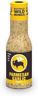 Buffalo Wild Wings Parmesan Garlic Sauce 12oz - Authentic Italian Herb Wing Sauce, Chicken Marinade, Dip & Topping
