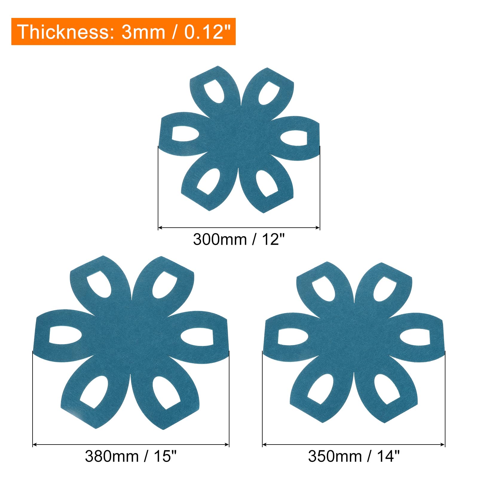 Uxcell 12-Pack Pot And Pan Protectors – Felt Dividers, 3 Sizes (10”, 14”, 15”), Gray, Stacking Storage - View #2