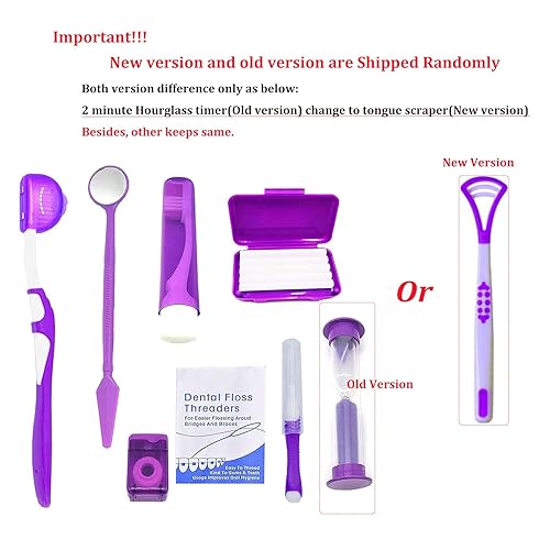 Miniatura 2 de HRASY Kit portátil de cuidado bucal de ortodoncia para aparatos ortopédicos cepillo interdental cera dental hilo dental kit de limpieza de cepillo