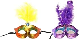 Mascara Carnaval Feminina Luxo Baile Fantasia Hallowen Festa Cosplay Luxo Sortida